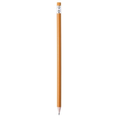 Logotrade promotional item picture of: Pencil with eraser, Orange