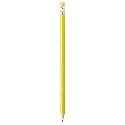 Logotrade business gifts photo of: Pencil with eraser, Yellow