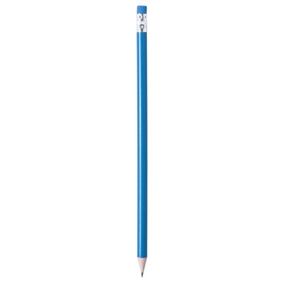 Logotrade promotional item image of: Pencil with eraser, Blue