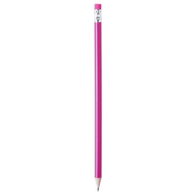 Logo trade corporate gifts picture of: Pencil with eraser, Pink