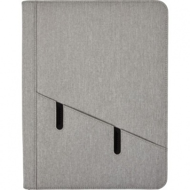 Logo trade business gifts image of: Conference folder A4 with notepad, Grey