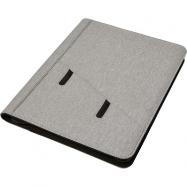 Logo trade corporate gifts image of: Conference folder A4 with notepad, Grey