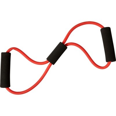 Logo trade advertising products image of: Elastic fitness training strap, Red