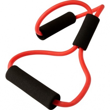 Logo trade promotional gift photo of: Elastic fitness training strap, Red