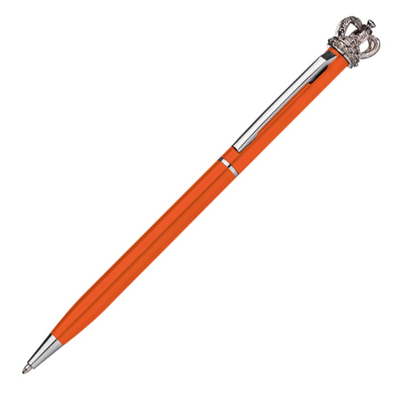 Logo trade advertising products image of: Ball pen KINGS PARK, Orange