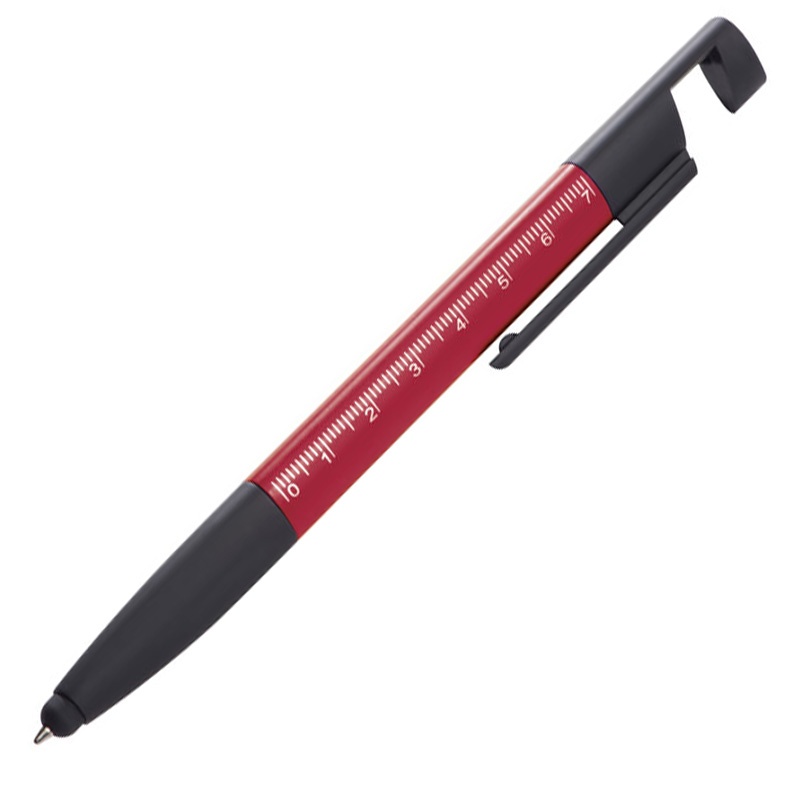 Logo trade corporate gifts picture of: Plastic ball pen DAAN, Red