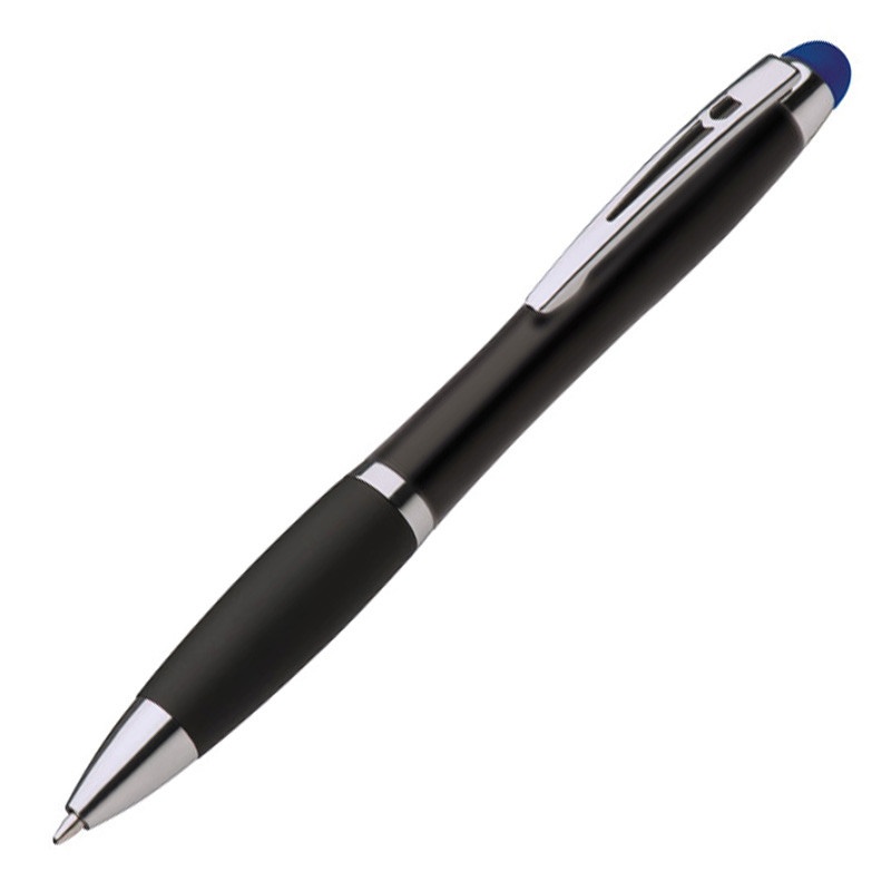 Logotrade advertising product picture of: Light up touch pen for engraving LA NUCIA, Blue