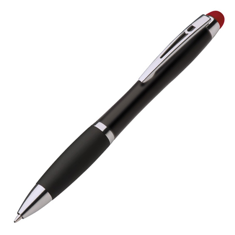 Logotrade business gifts photo of: Light up touch pen for engraving LA NUCIA, Red