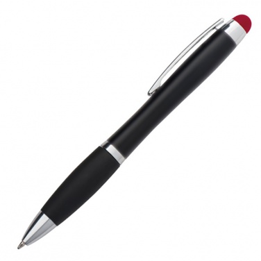 Logotrade promotional item image of: Light up touch pen for engraving LA NUCIA, Red