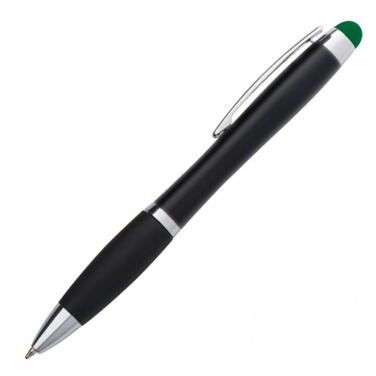 Logo trade corporate gifts picture of: Light up touch pen for engraving LA NUCIA, Green