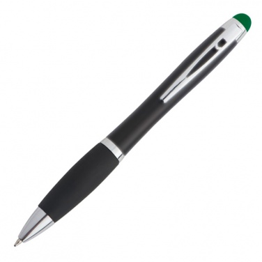 Logotrade advertising product image of: Light up touch pen for engraving LA NUCIA, Green