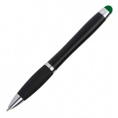 Logo trade promotional products picture of: Light up touch pen for engraving LA NUCIA, Green