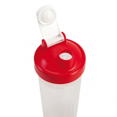 Logo trade promotional gifts image of: 600 ml Muscle Up shaker, red