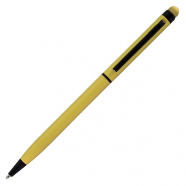 Logo trade promotional merchandise photo of: Touch Top ballpen, yellow