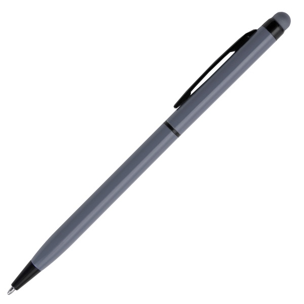 Logotrade promotional giveaway picture of: Touch Top ballpen, grey