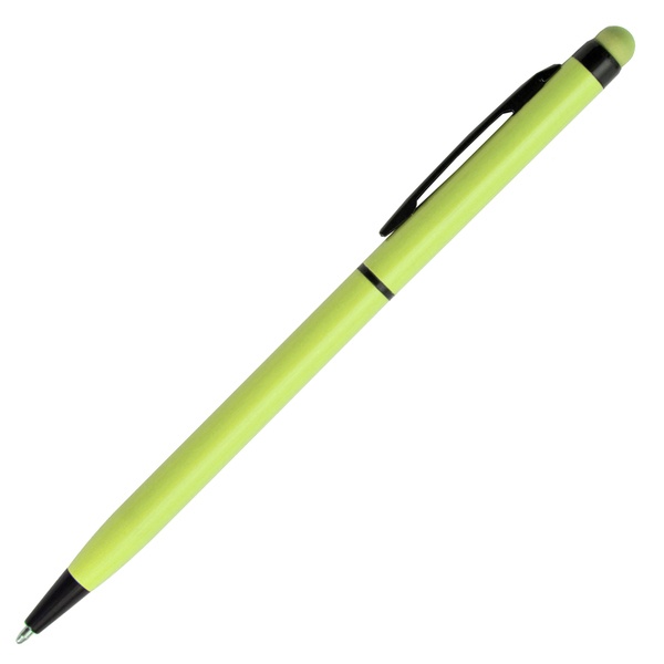 Logotrade promotional gift image of: Touch Top ballpen, light green