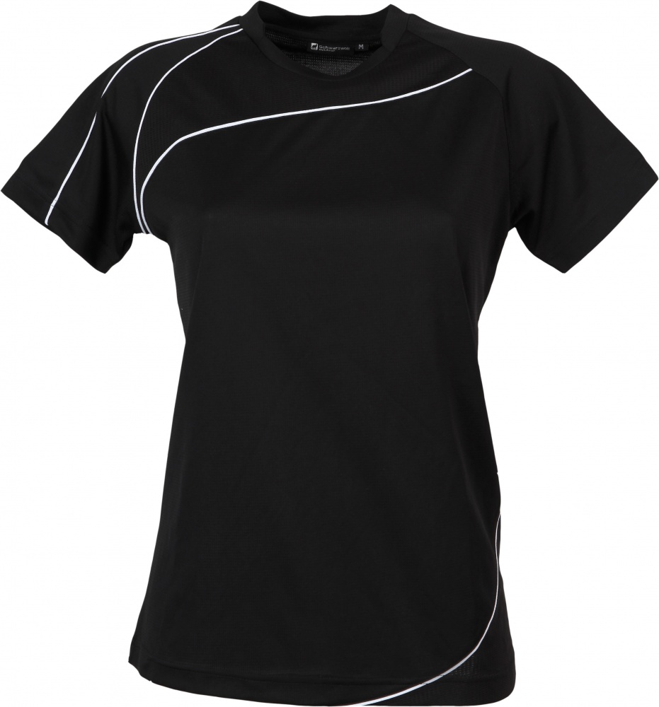 Logo trade promotional merchandise image of: RILA WOMEN T-shirt, black