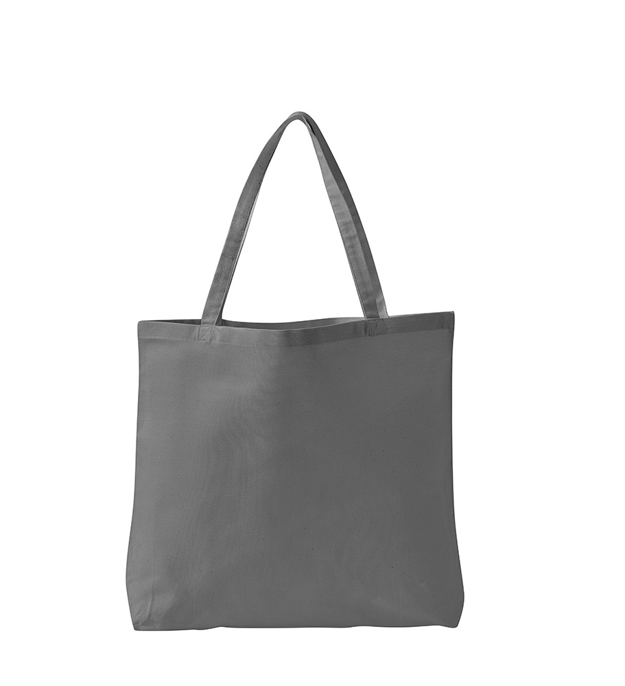 Logo trade promotional gifts picture of: Canvas bag GOTS, grey