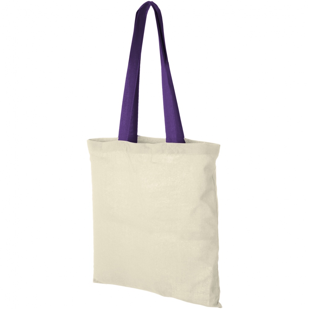 Logo trade business gifts image of: Nevada cotton tote, purple