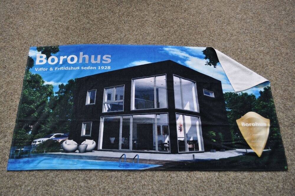 Logo trade advertising products image of: Sauna towel, digitally printed 70 x 140 cm