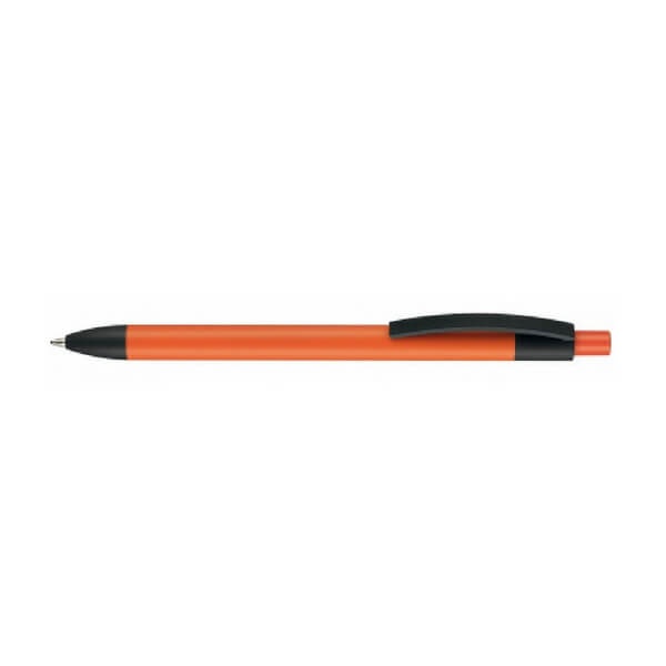 Logo trade promotional merchandise picture of: Pen, soft touch, Capri, orange