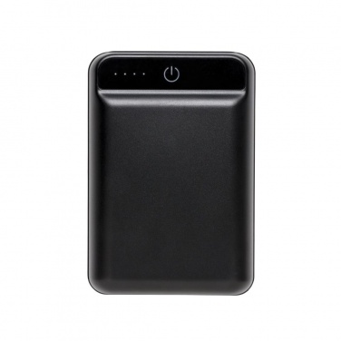 Logo trade corporate gifts image of: 10.000 mAh pocket powerbank, Black