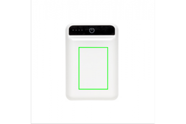 Logotrade promotional giveaways photo of: 10.000 mAh pocket powerbank, White