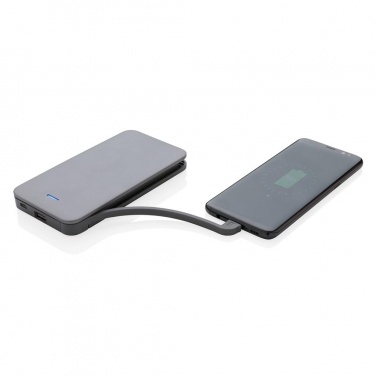 Logotrade promotional item image of: 10.000 mAh MFi licensed powerbank , silver