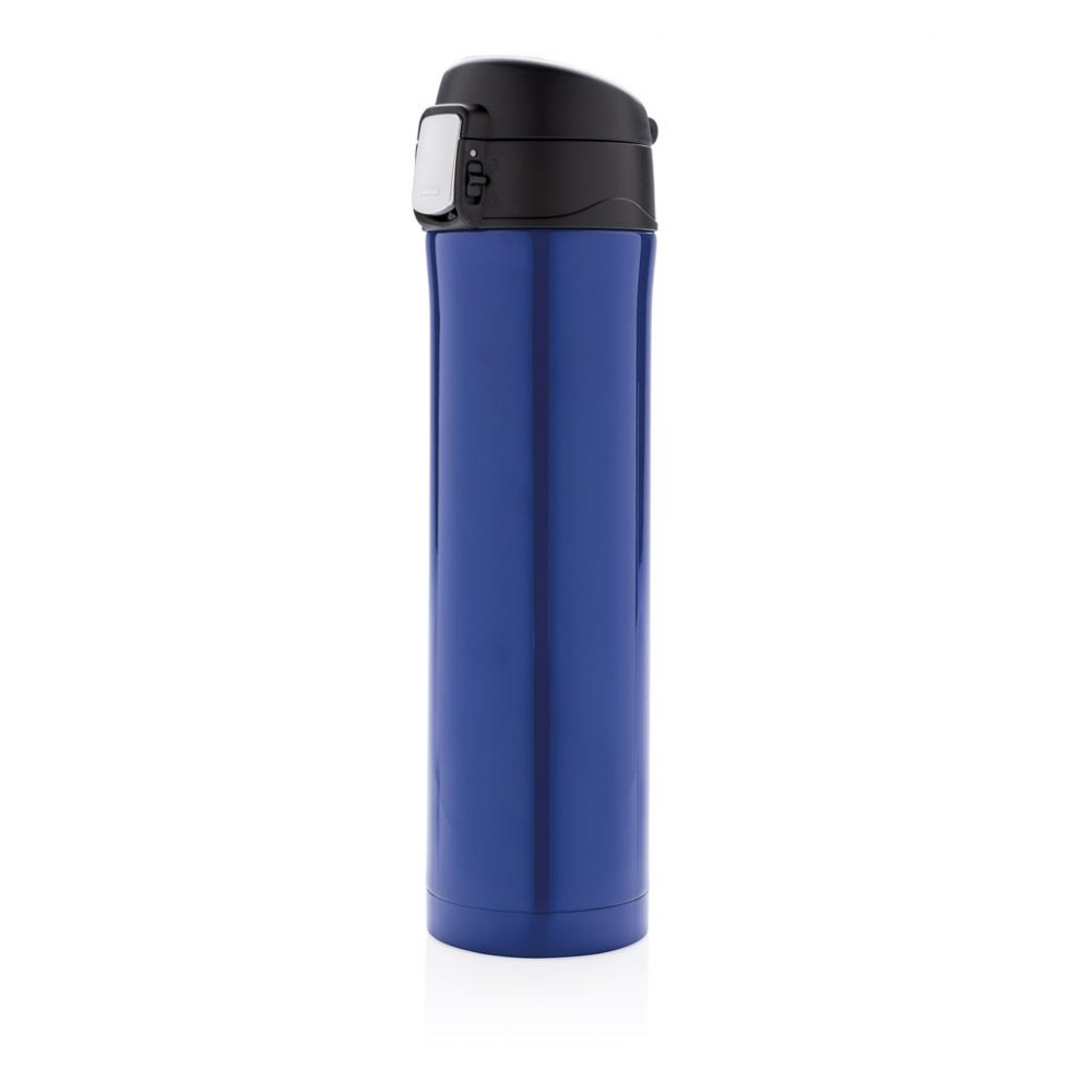 Logotrade business gift image of: Easy lock vacuum flask, blue