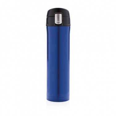 Logotrade business gift image of: Easy lock vacuum flask, blue