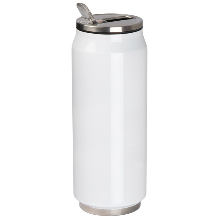 Logo trade promotional merchandise picture of: Double-walled drinking cup, white