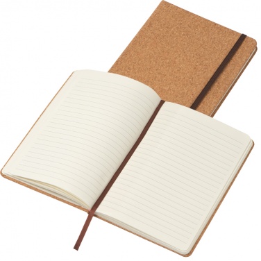 Logo trade promotional gifts picture of: Cork notebook - DIN A5, beige