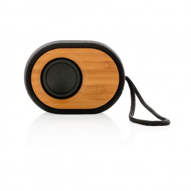 Logo trade promotional items picture of: Cool Bamboo X  speaker, black