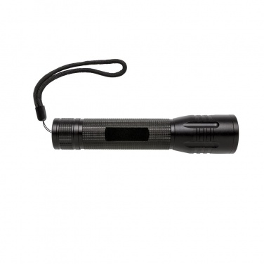 Logo trade promotional products image of: 3W large CREE torch, black