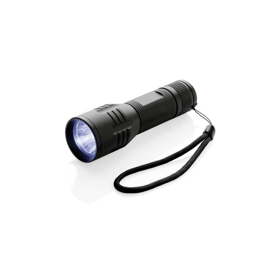 Logotrade promotional products photo of: 3W medium CREE torch, black