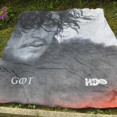 Logo trade promotional gift photo of: Digi print polar fleece blanket, 100x150 cm