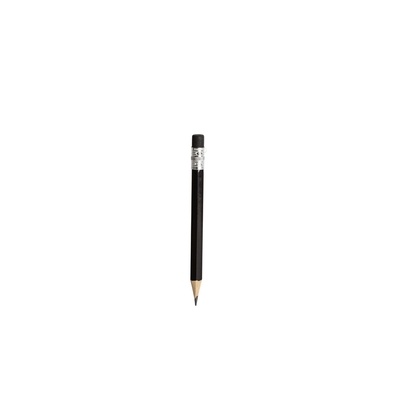 Logotrade promotional product picture of: Pencil, miniature, eraser, black