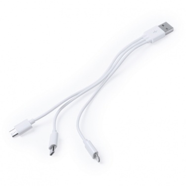 Logo trade business gift photo of: Charging cable, blue box