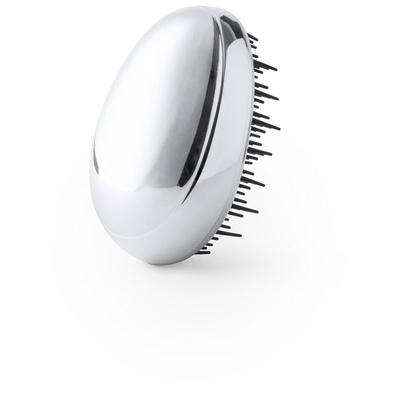 Logo trade promotional gift photo of: Anti-tangle hairbrush, Silver