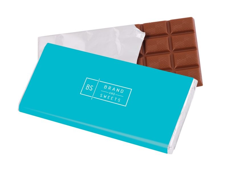 Logo trade business gift photo of: Chocolate 100 g in label