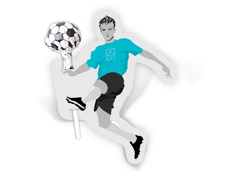 Logotrade corporate gift image of: Lollipop with a footballer