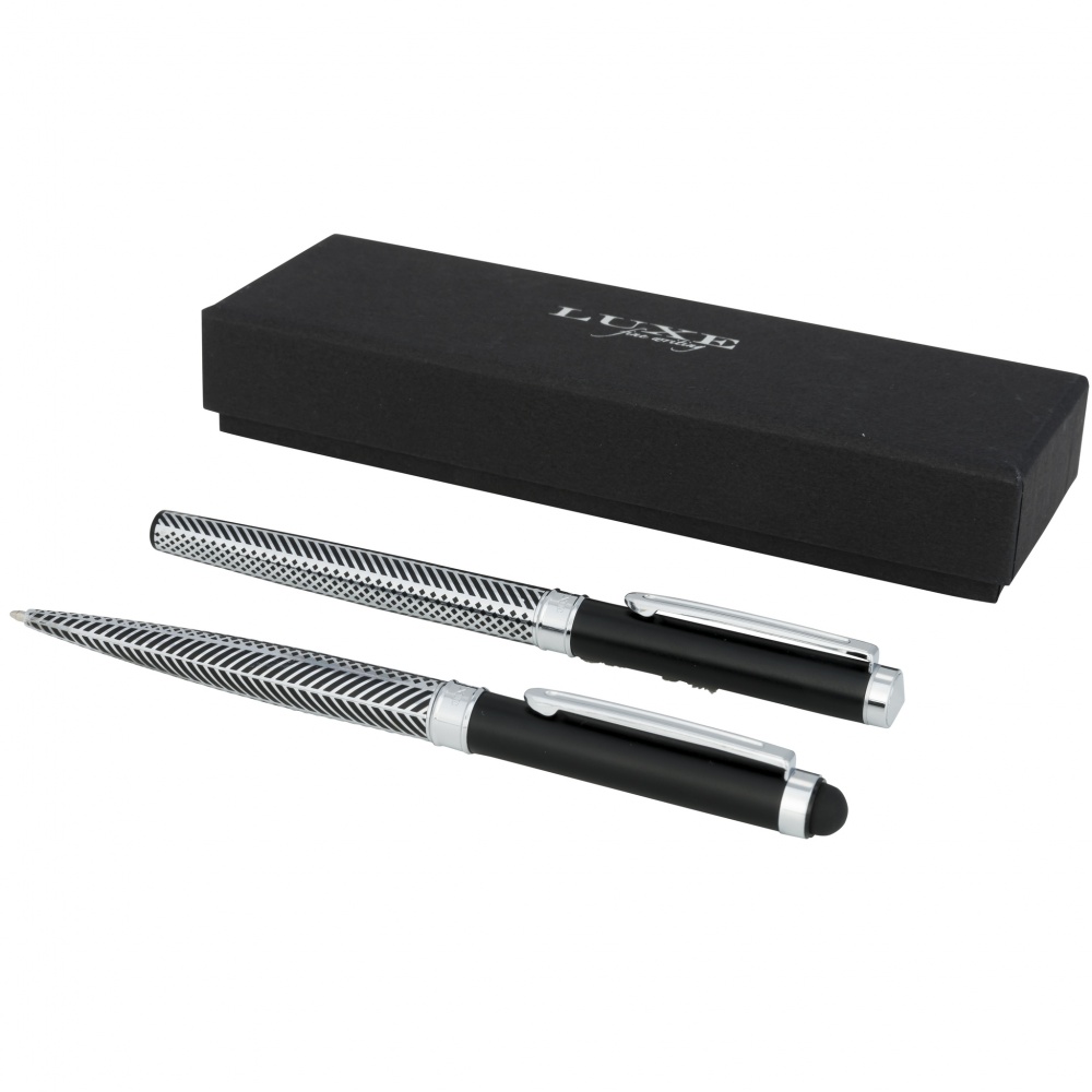 Logotrade promotional merchandise photo of: Empire Duo Pen Gift Set, silver