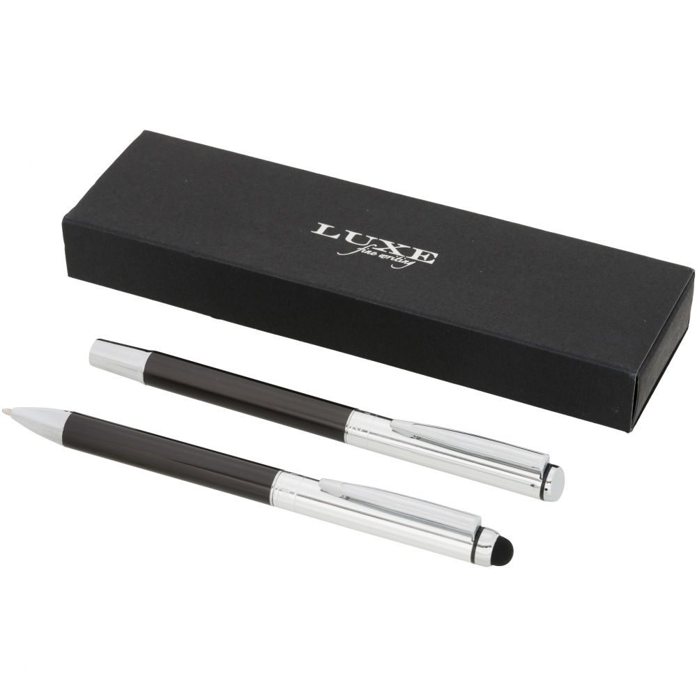 Logotrade promotional giveaway image of: Vincenzo duo pen set, black