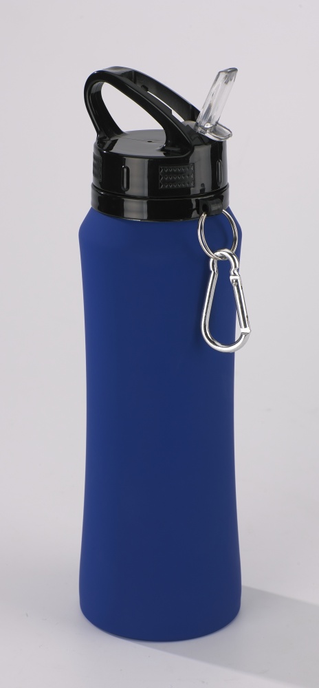 Logo trade advertising products image of: Water bottle Colorissimo, 700 ml, dark blue