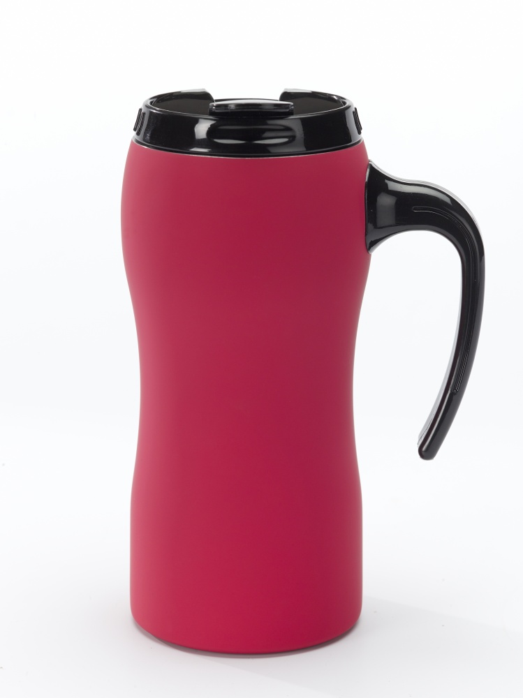 Logo trade promotional items picture of: THERMAL MUG COLORISSIMO, 500 ml, red