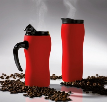 Logotrade advertising product image of: THERMAL MUG COLORISSIMO, 500 ml, red