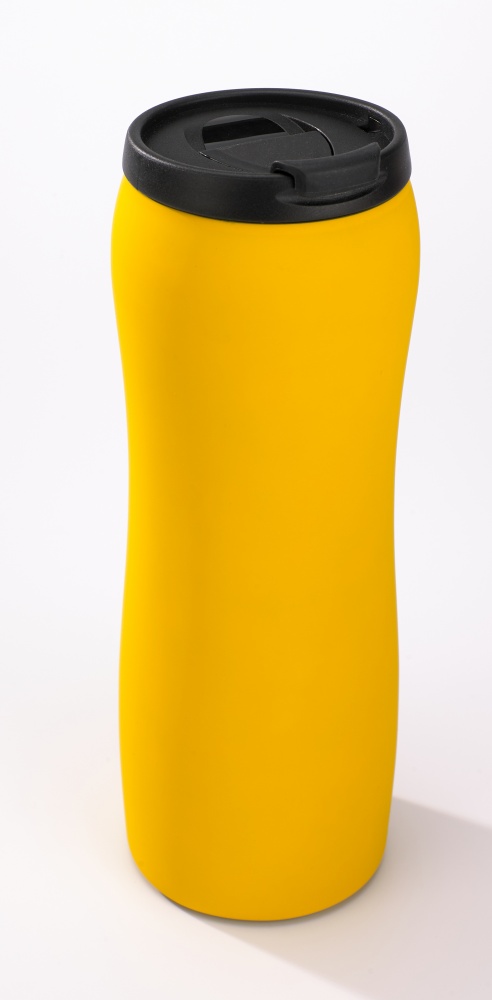 Logotrade promotional giveaway picture of: THERMAL MUG COLORISSIMO, 500 ml, yellow