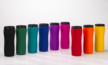 Logo trade corporate gift photo of: THERMAL MUG COLORISSIMO, 500 ml, purple