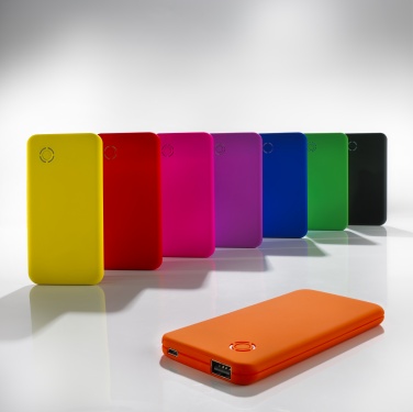 Logo trade corporate gift photo of: RAY power bank 4000 mAh, yellow