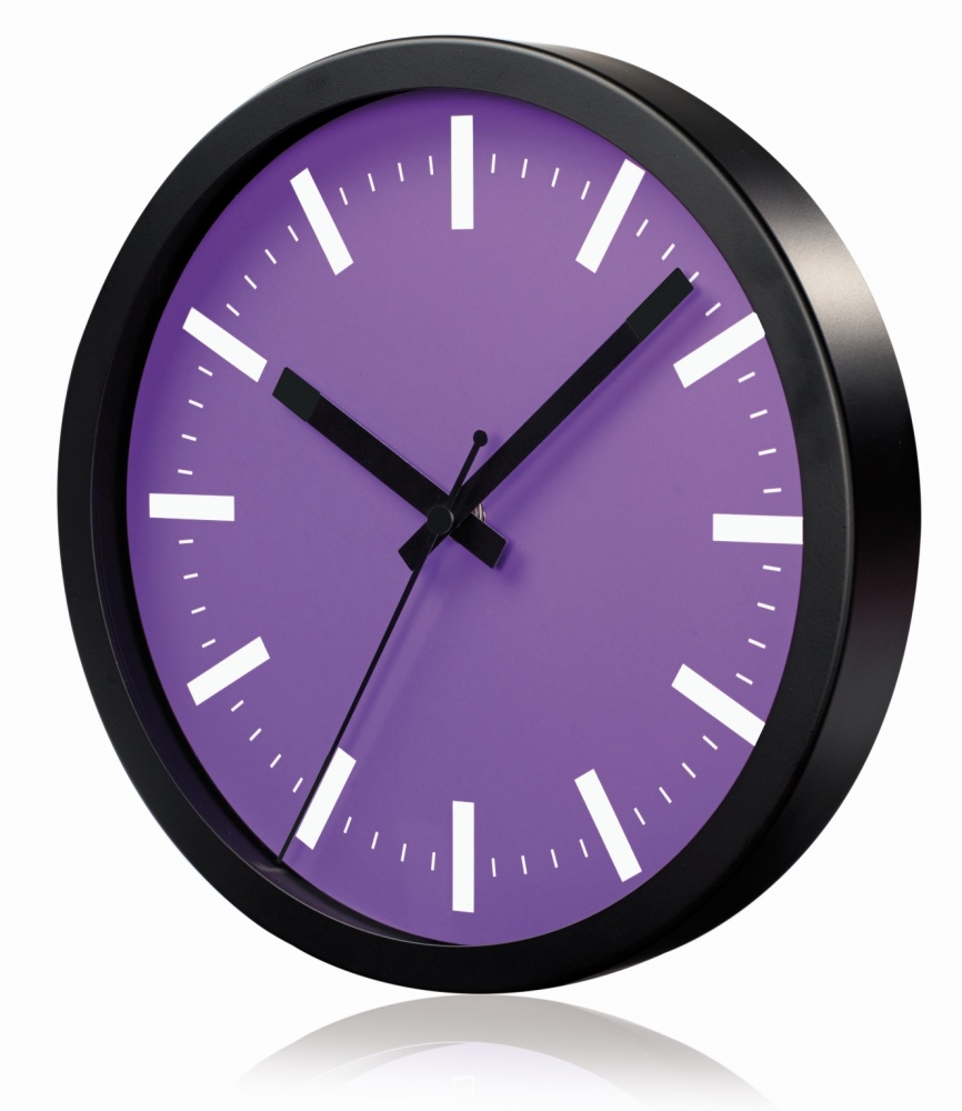 Logotrade corporate gift image of: WALL CLOCK SAINT-TROPEZ, purple